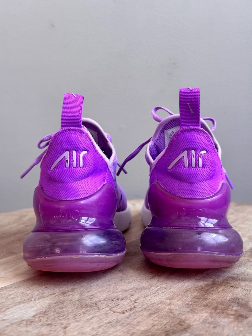 Nike Air Max 270 GS Shoes Rush Fuchsia White 943345 501 Size 4.5Y/6W - Picture 6 of 9